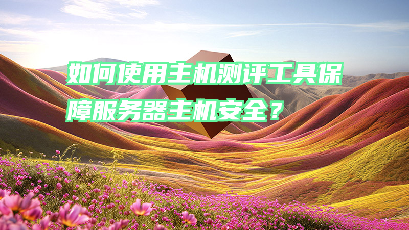 如何使用主机测评工具保障服务器主机安全？
